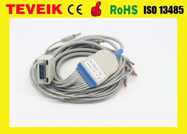 کابل Fukuda KP-500 EKG، کابل ECG KP-500D و سیم های Leadwires با موز 4.0 استاندارد IEC