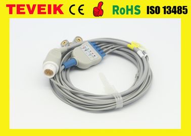 کابل ECG 12 پین 5 قابل استفاده مجدد Teveik Factory Mindray برای مانیتور بیمار PM7000