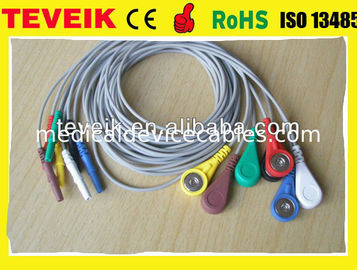 Teveik Factory Price Medical 7 Lead Din 1.5 Holter ECG Leadwire for Patient Monitor