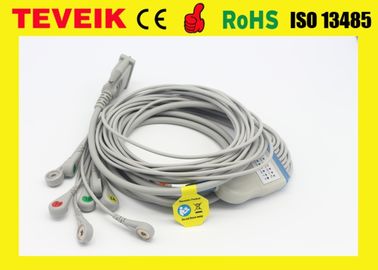 قیمت کارخانه پزشکی 10 کابل ECG 15 پین شیلر شیلر DB برای دستگاه EKG، اسنپ AHA بدون مقاومت