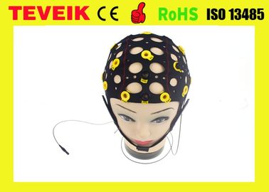 کلاه الکترود EEG الکترودهای سیاه، 20 کلاه EEG را جدا می کند