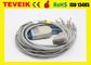10 Leads EKG Cable With Banana 4.0 / Monitor Connector Cable For GE Marqutte EKG Machine