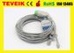 Teveik Factory Reusable Spacelabs 5 Leads TPU ECG Cable for Patient Monitor, 17pin گرد
