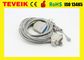 کارخانه پزشکی زیمنس Cardiostat 10 leadwires DB 15Pin ECG EKG Cable with Snap