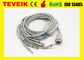 Teveik Factory قیمت 10 لید Kenz 103,106 ECG EKG Cable, Banana 4.0 IEC 4.7K Resistor