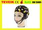 کلاه الکترود EEG الکترودهای سیاه، 20 کلاه EEG را جدا می کند