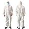 لباس محافظ یکبار مصرف هود ، PP لباس راحتی ایزولاسیون محافظ بافته نشده PP Coverall