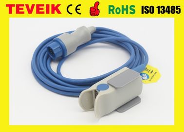 سنسور SpO2 کلیپ انگشت بزرگسال 12pin برای مانیتور بیمار Kontron