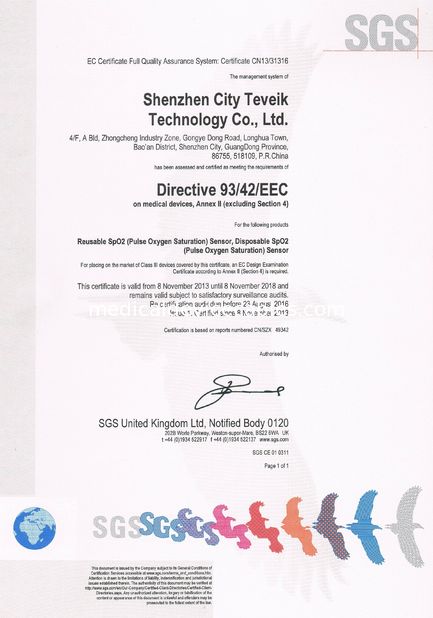 چین Shenzhen Teveik Technology Co., Ltd. گواهینامه ها